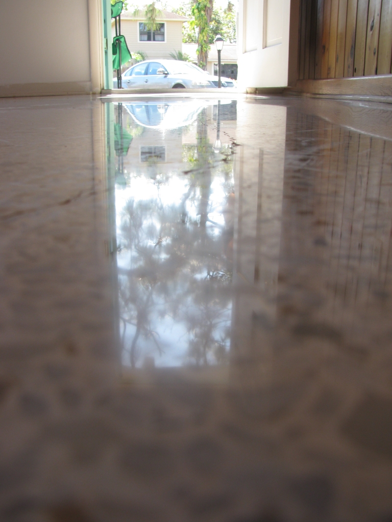 This is our polished terrazzo floor done in Naples Florida.